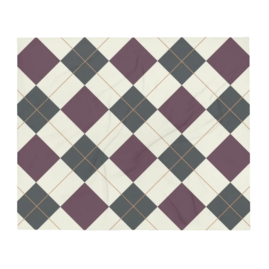 Diamonds Plaid Artistic Design Throw Blanket product image (2)