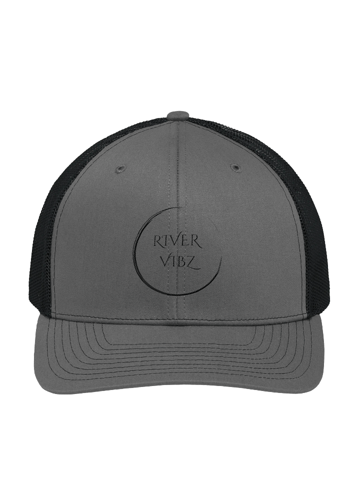 Faded Black Circle River Vibz Trucker Hat product image (1)