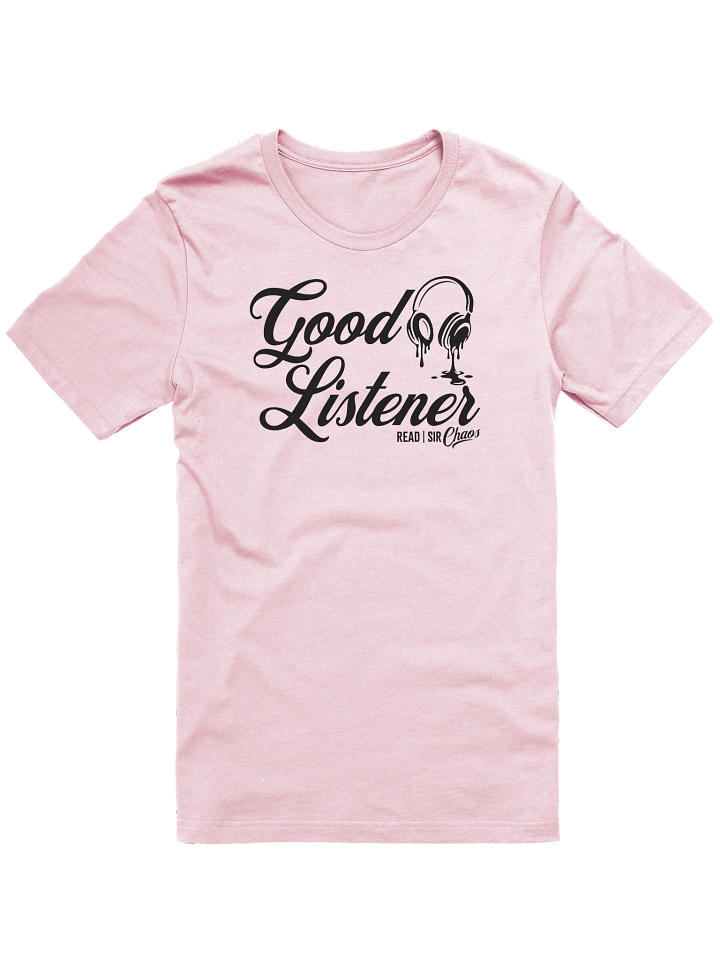 Good Listener Tee - Black Text product image (7)