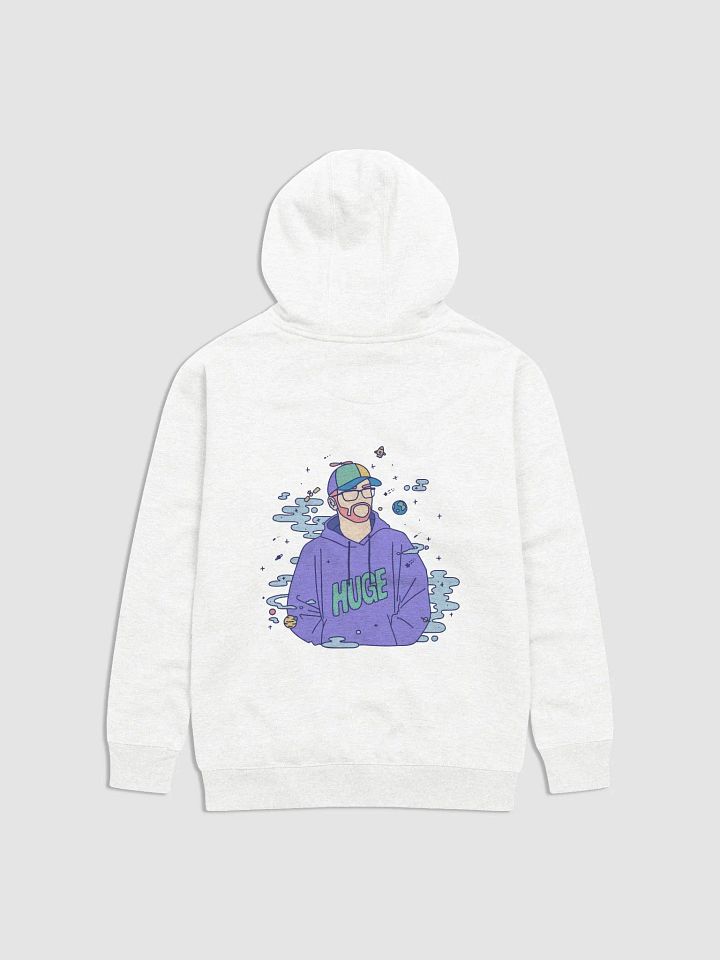 Hoodie blanc "Nuages bleus" product image (2)