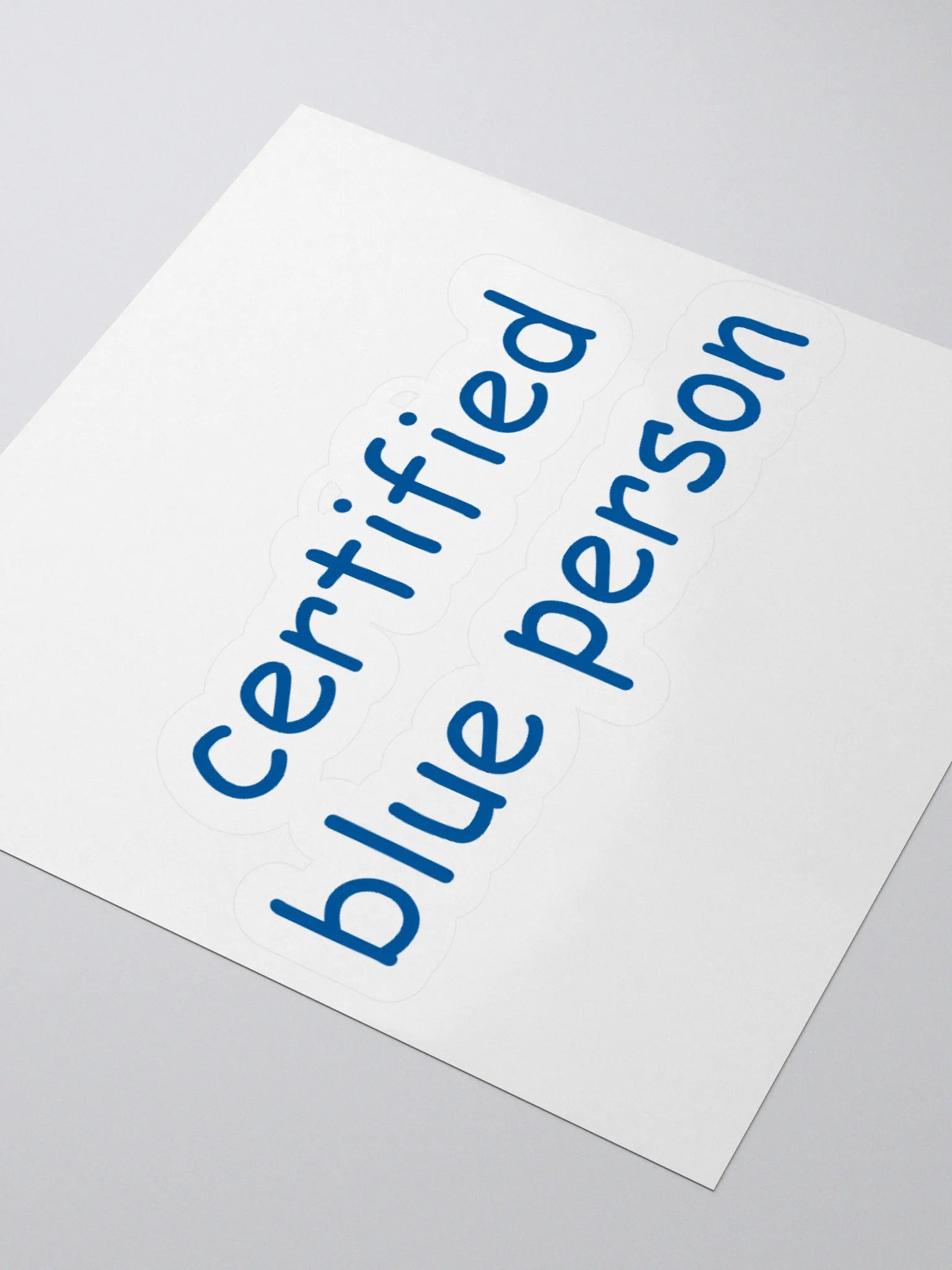 Certified Blue Person Sticker product image (6)