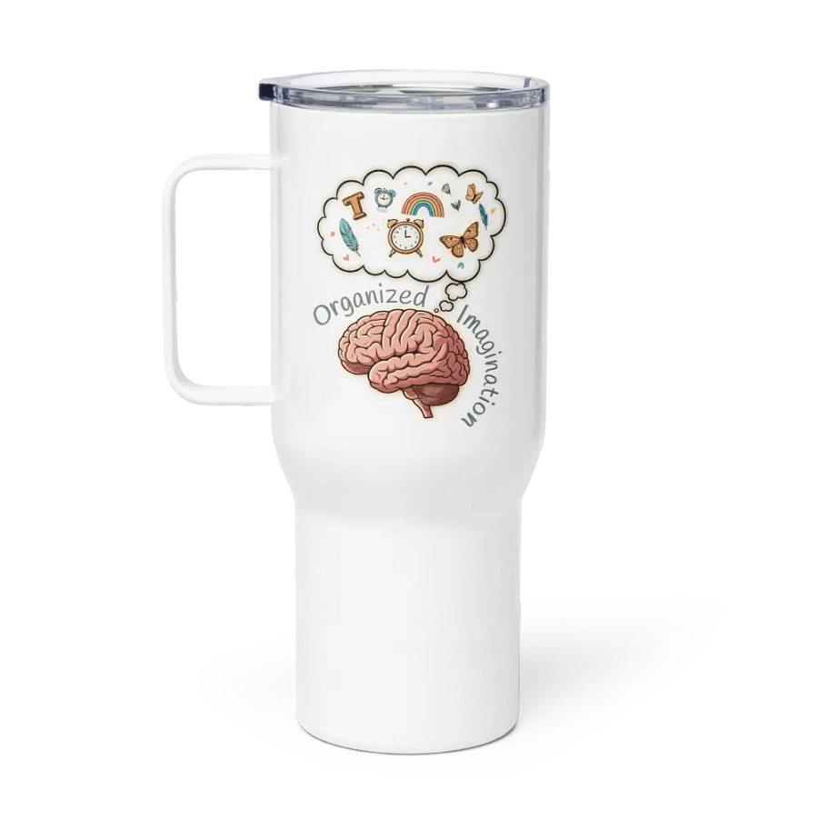 Organized Imagination Travel Mug with a Handle product image (1)