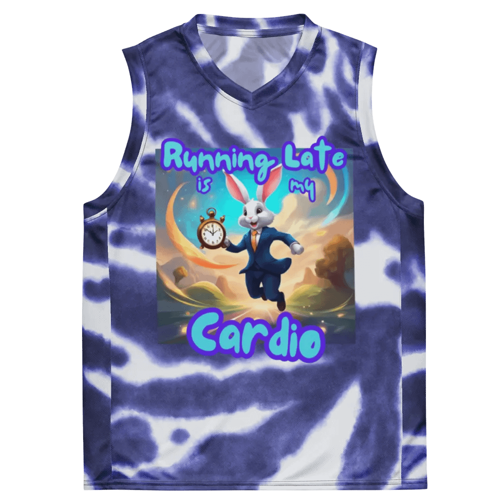 Hare's Running Late Basketball Jersey product image (1)