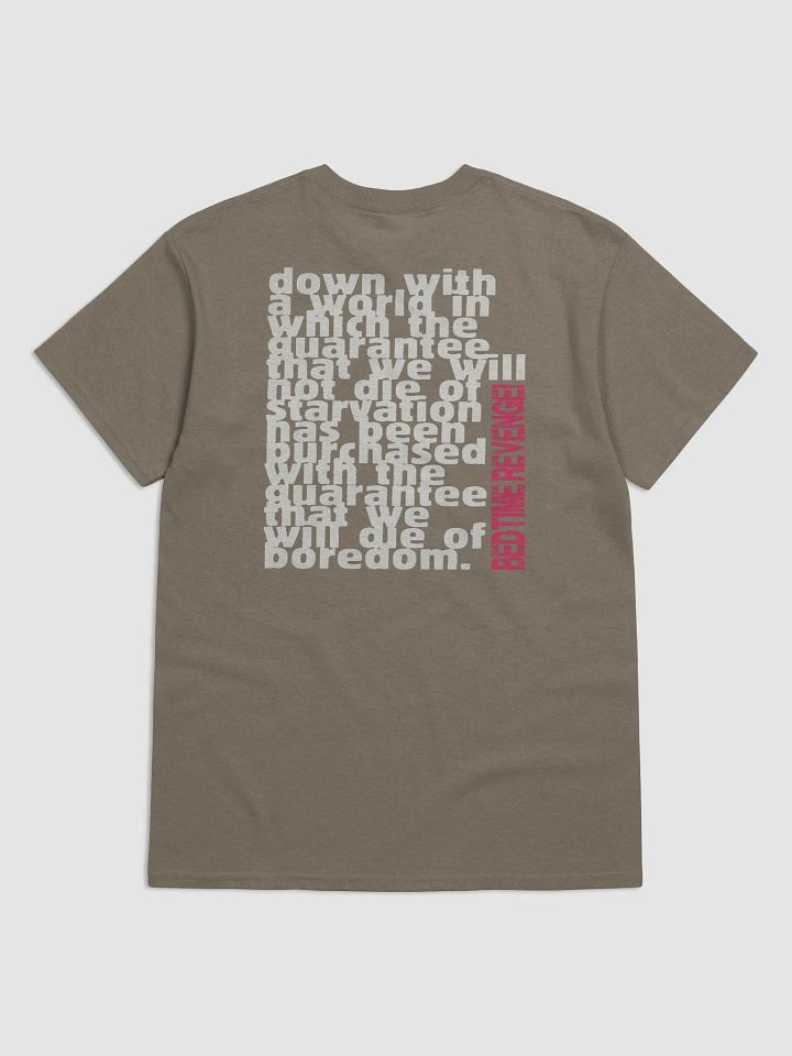 Bedtime Revenge! tee w/ die of boredom quote on back product image (6)