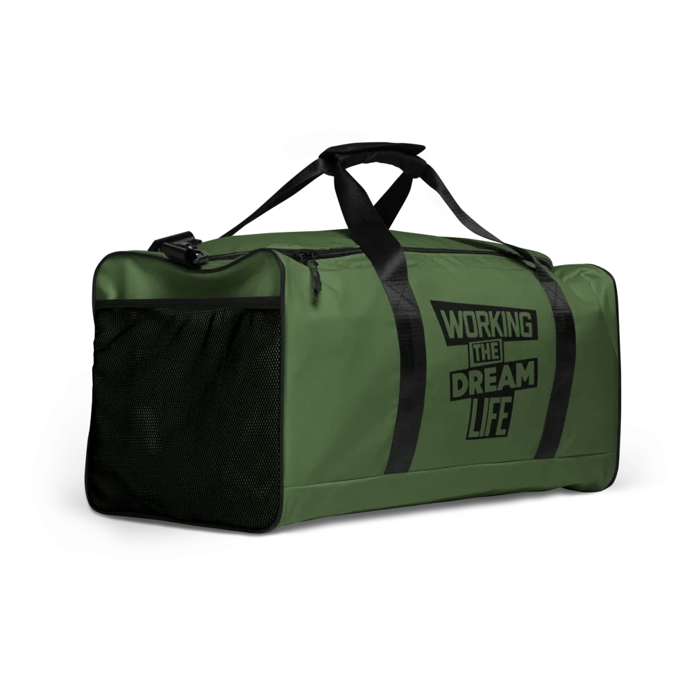 Green All-Over Print Duffle Bag – Working The Dream Life | Premium Travel & Work Lifestyle Statement product image (7)