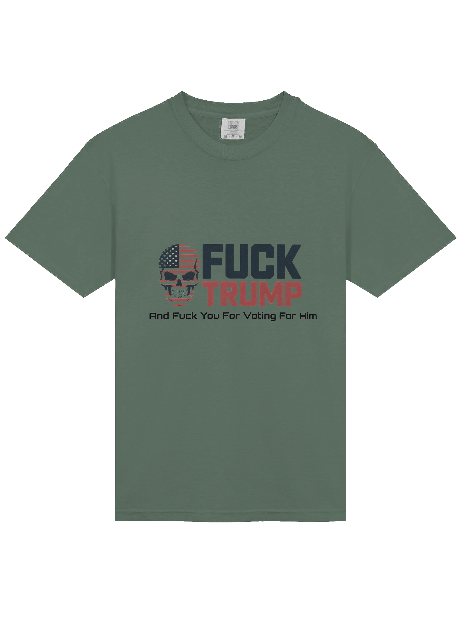 Fuck Trump: Garment-Dyed Cotton T-Shirt product image (20)