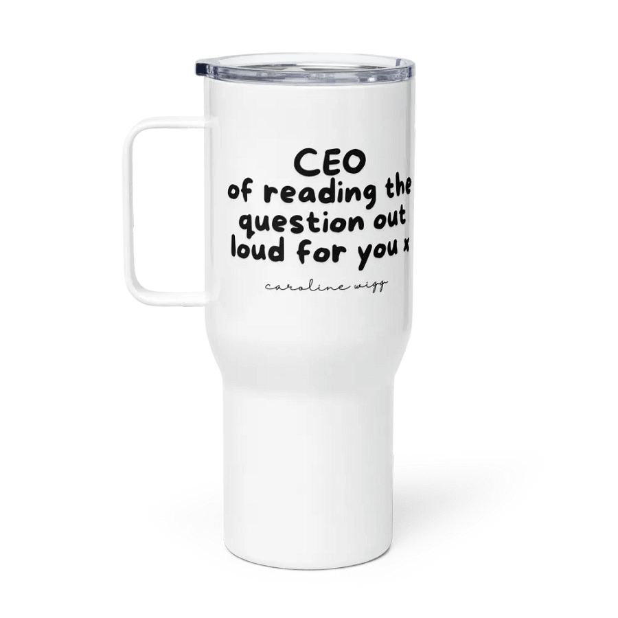 Reading The Question Aloud Travel Mug product image (1)