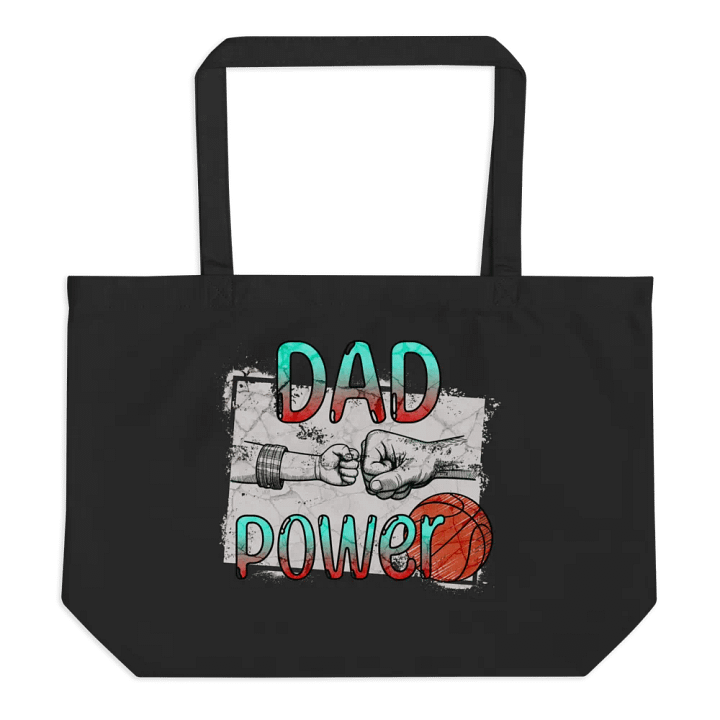 Dad Power Basketball Tote Bag product image (1)