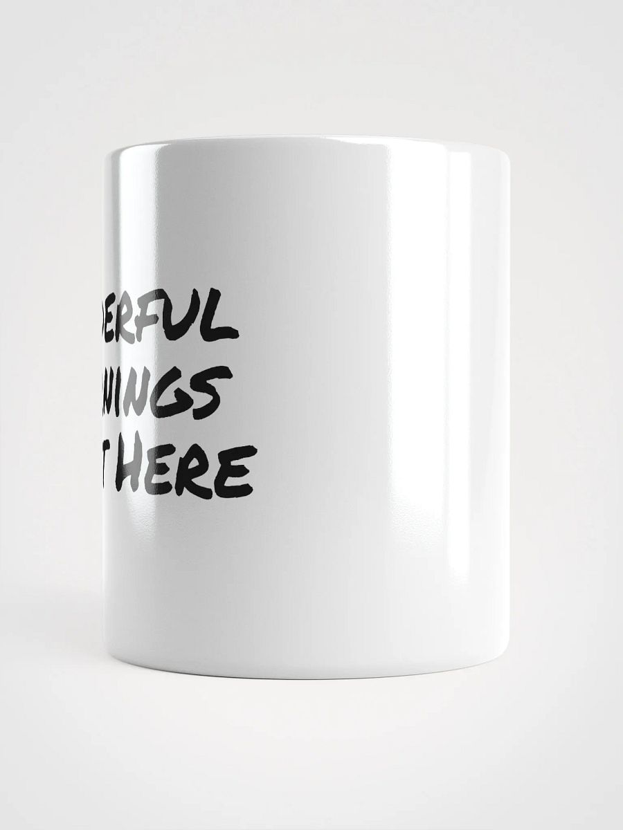 "Punderful Mornings" Spiky Silhouette White Mug product image (14)