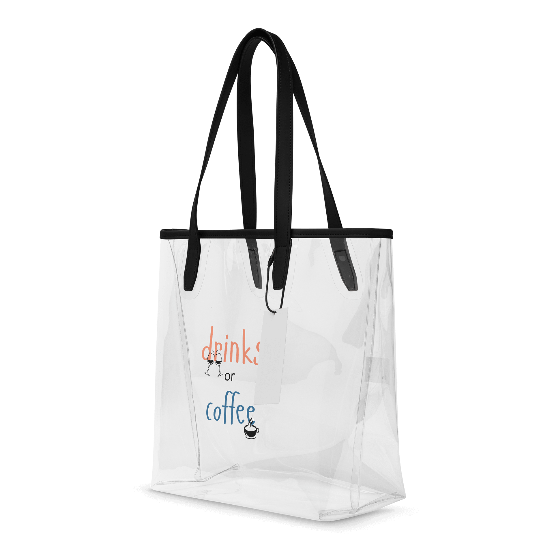Urban Chic Clear Tote Bag: Drinks Coffee Edition product image (4)