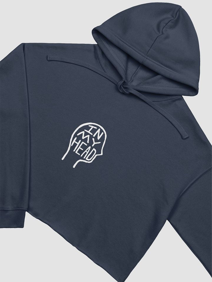 In My Head (white design) fleece cropped hoodie product image (17)