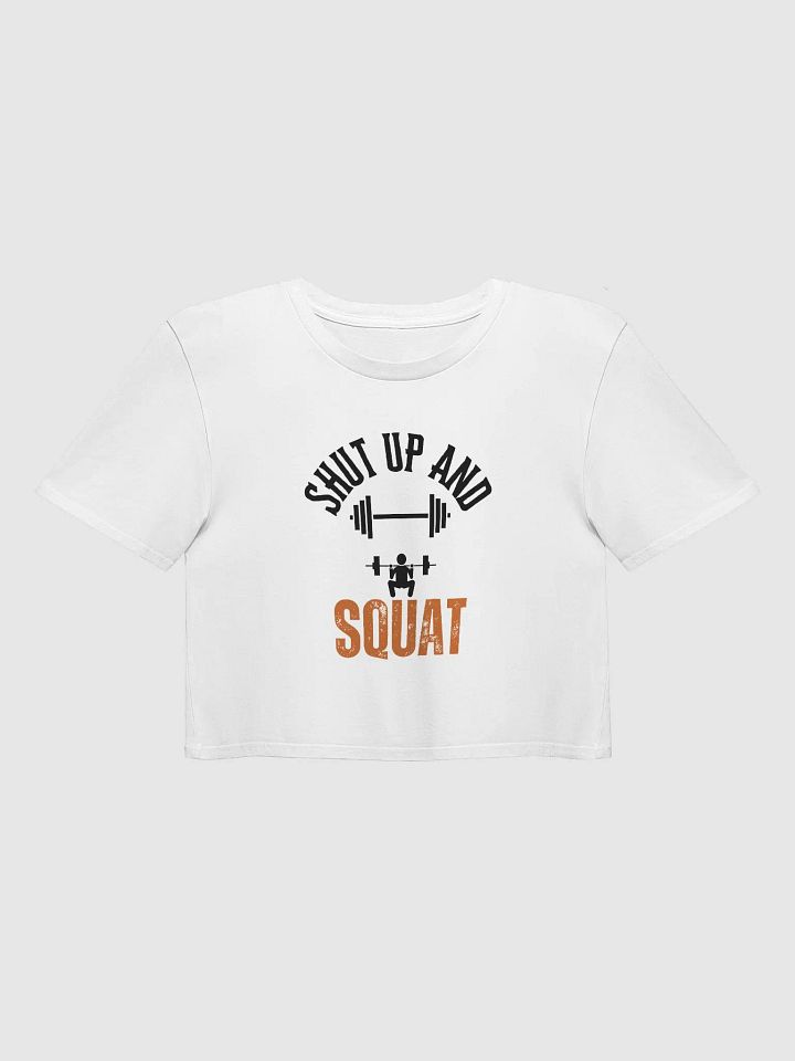 Squat Workout Top I Funny Festival Crop Top I Women's Gym Wear product image (1)