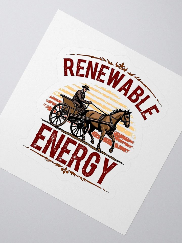 Renewable Energy Carriage Kiss Cut Stickers product image (6)