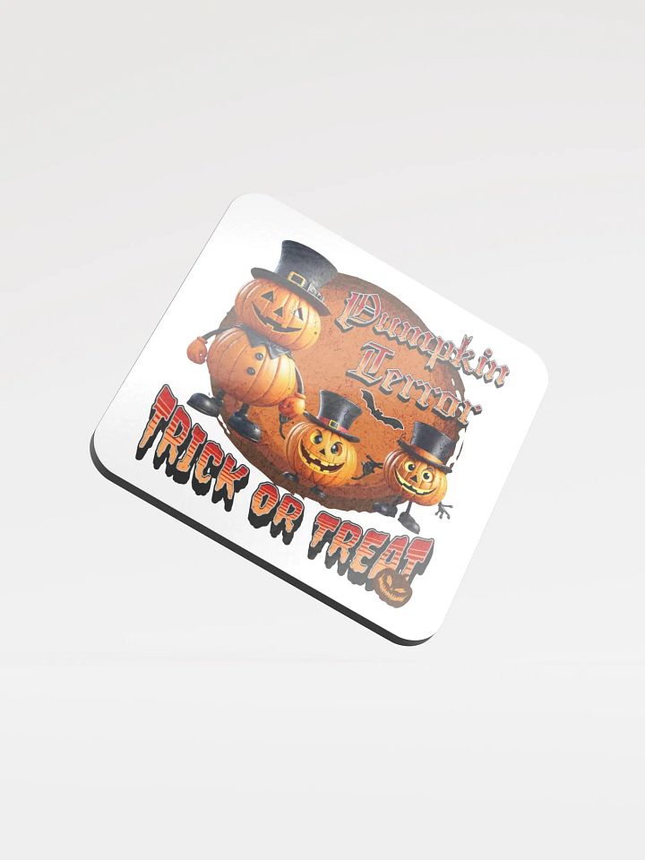 Pumpkin Terror Trick Or Treat Cork Coaster Set product image (1)