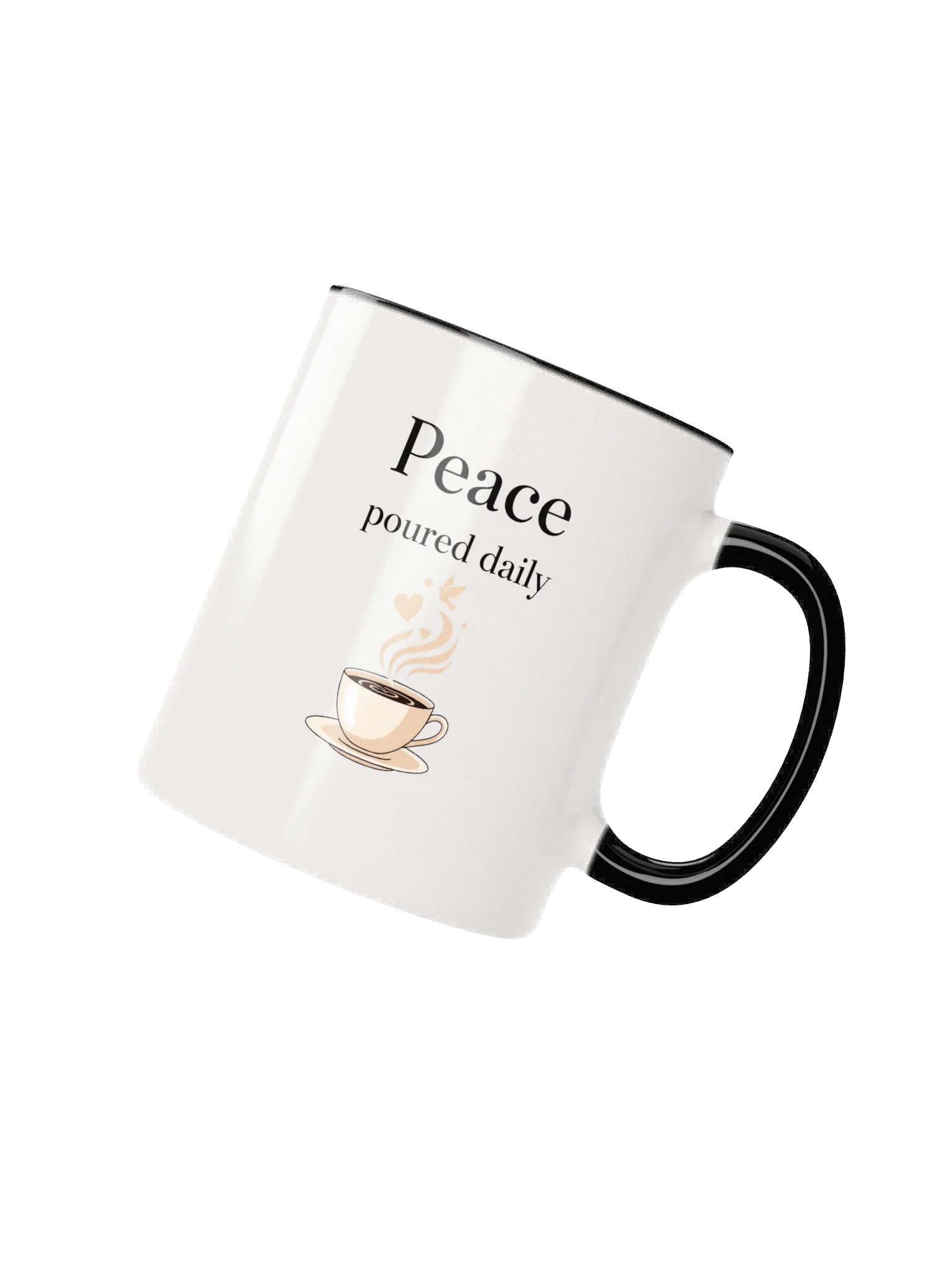 Peace Poured Daily Mug – Start Your Morning with Calm & Positivity | Inspirational Coffee Cup product image (2)