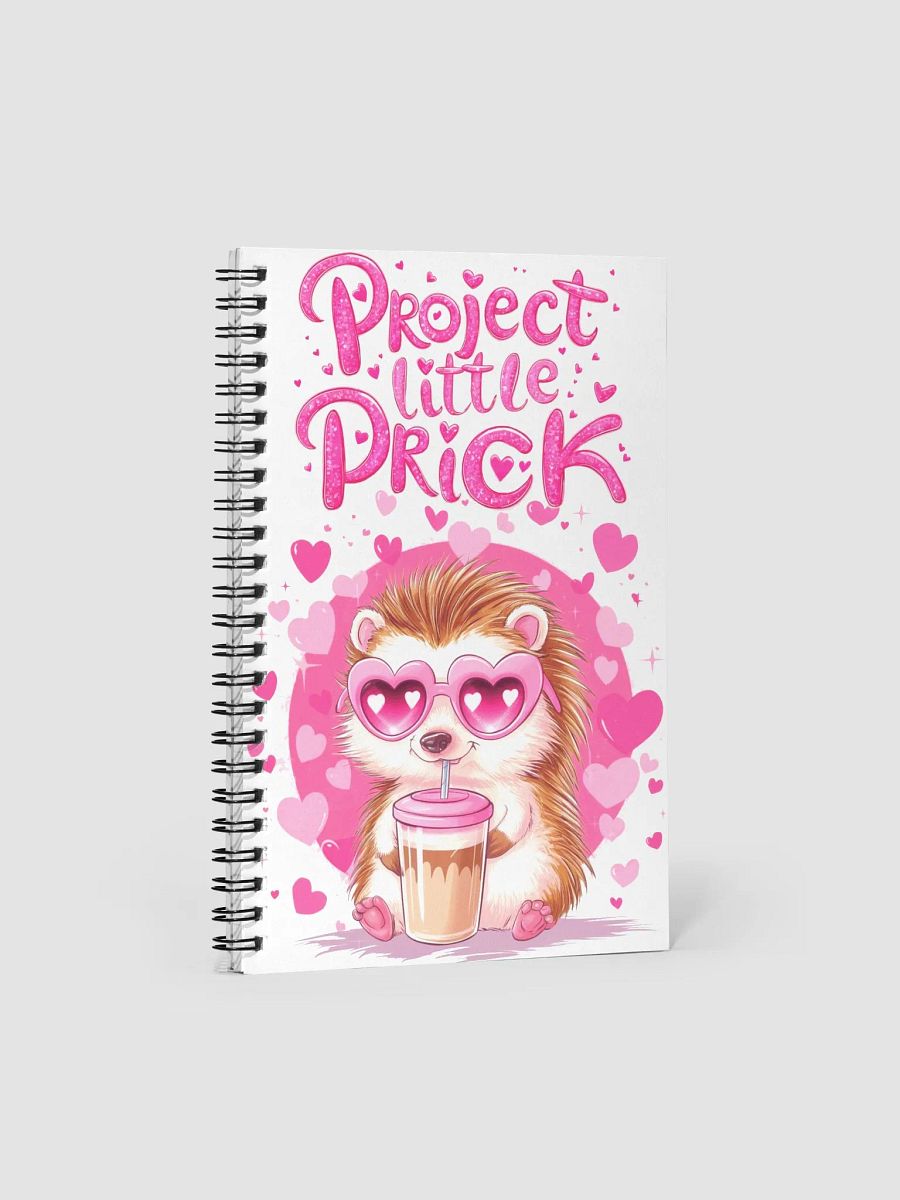 Adorable Hedgehog Heart Spiral Notebook product image (5)