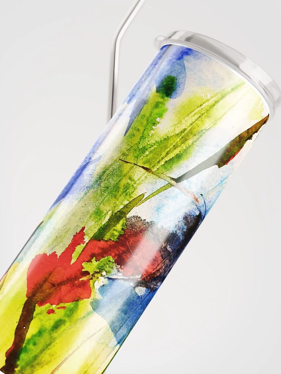 blue watercolour flowers printed on bottle product image (5)