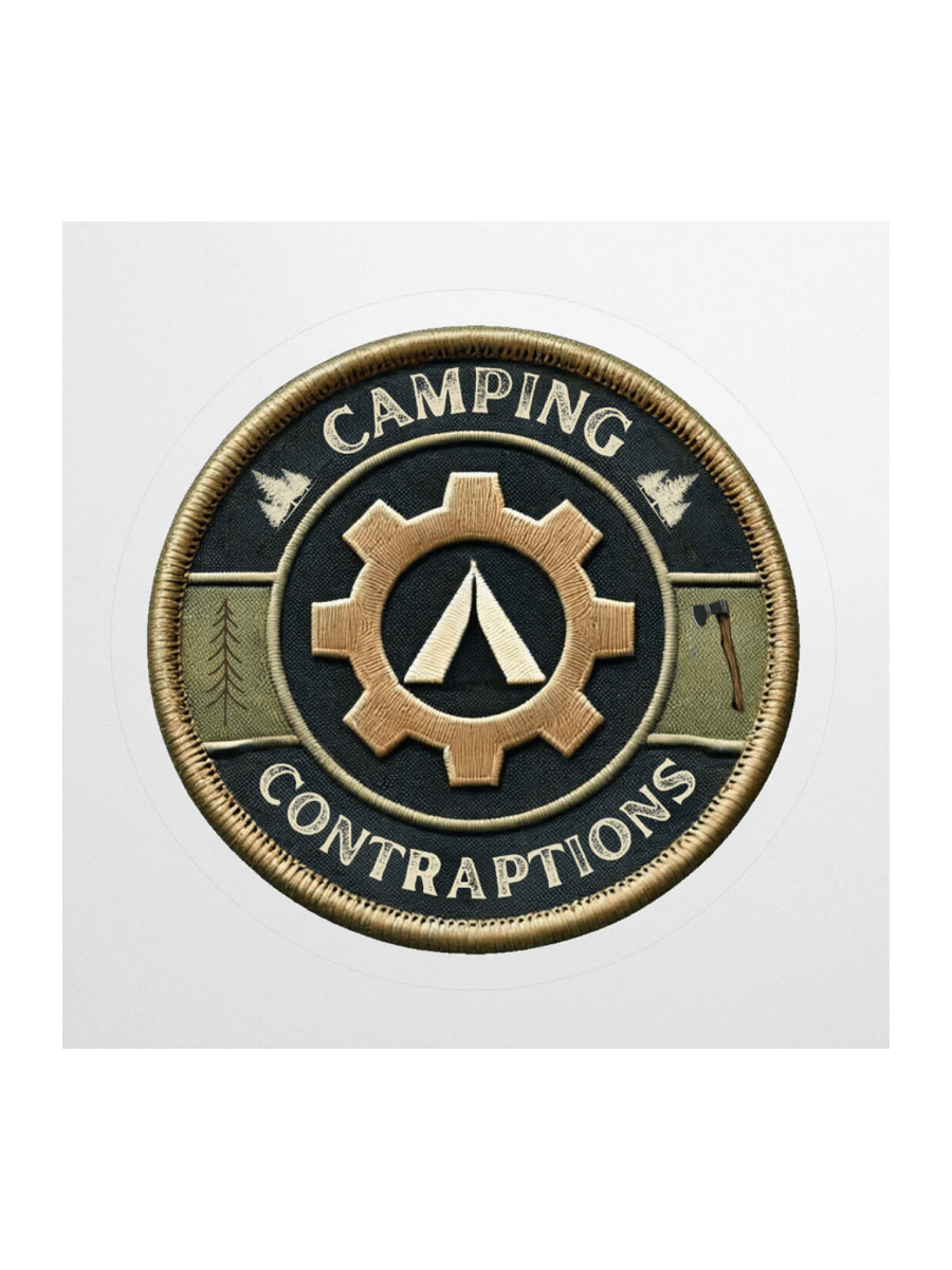 Camping Contraptions Embroidered Patch Sticker product image (1)