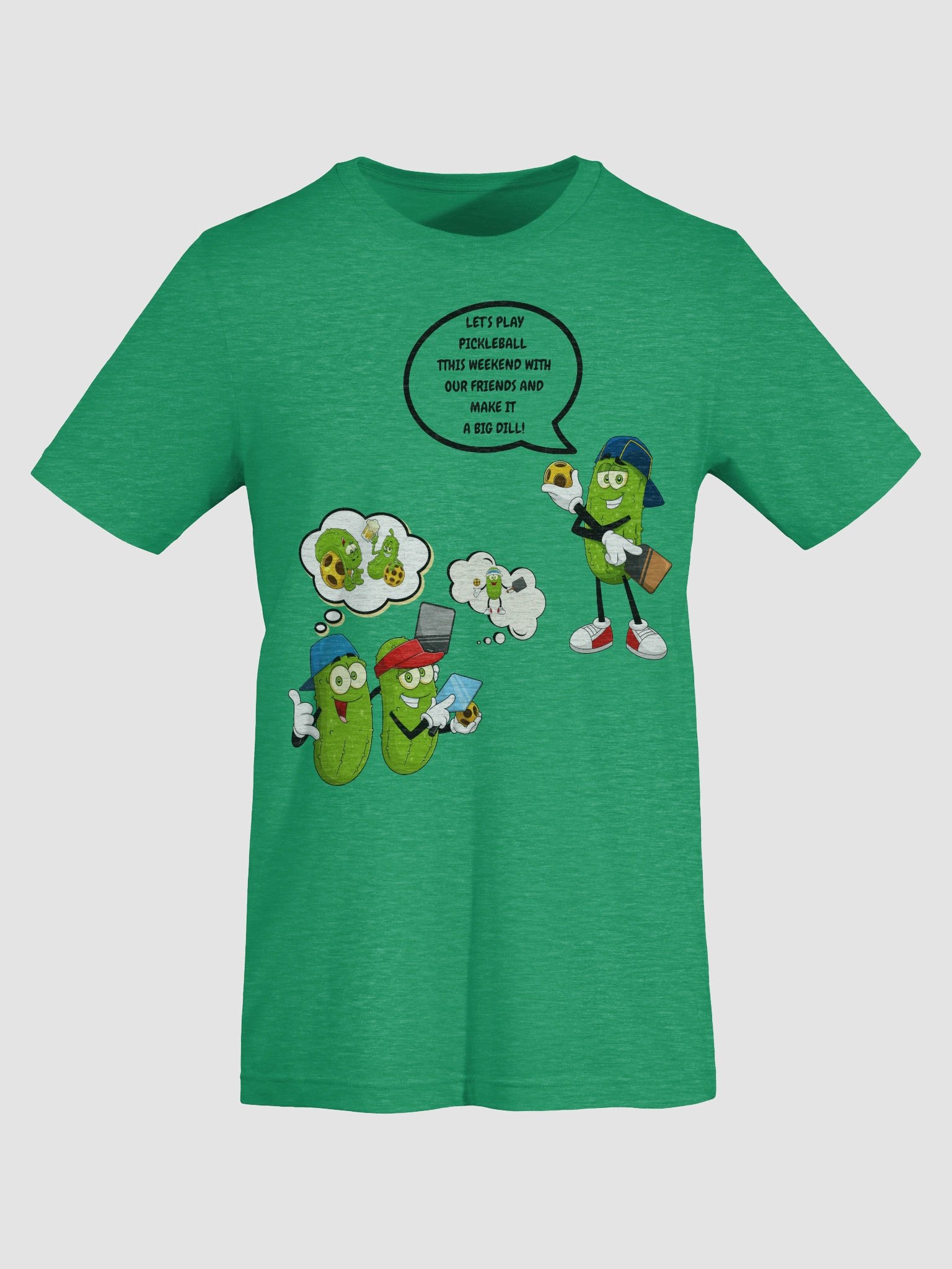 Pickleball Make It A Big Dill Bella Supersoft Unisex T-Shirt product image (7)