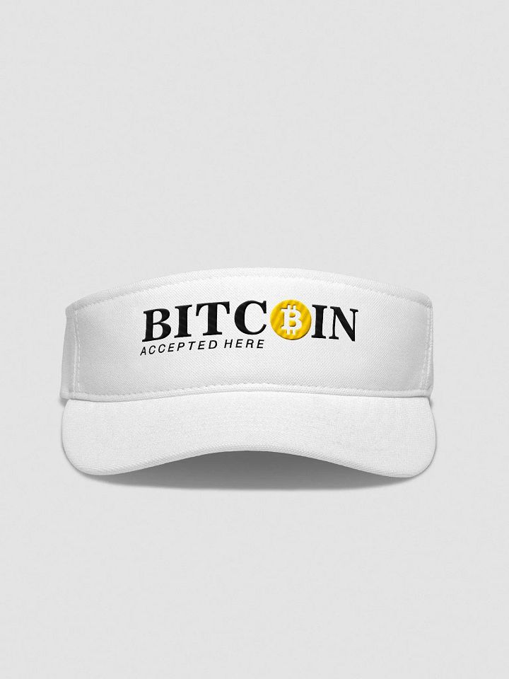 Bitcoin Accepted: Flexfit Visor product image (2)
