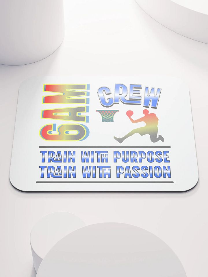 6AM Crew Train With Purpose Train With Passion Basketball Mouse Pad product image (2)