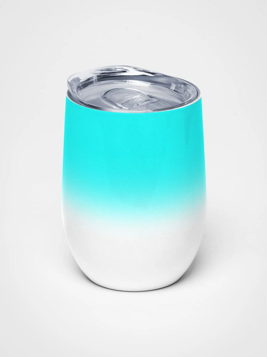 Wine tumbler - Bright blue gradient product image (5)