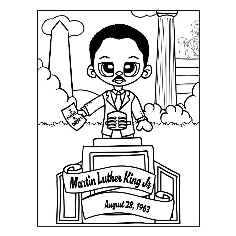 Martin Luther King Jr Coloring Page product image (3)