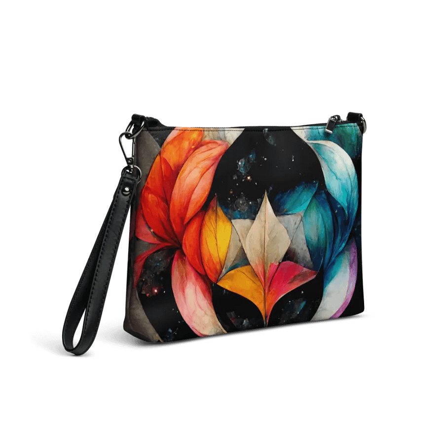 faux leather Charcoal Dreams All-Over Crossbody Bag product image (5)