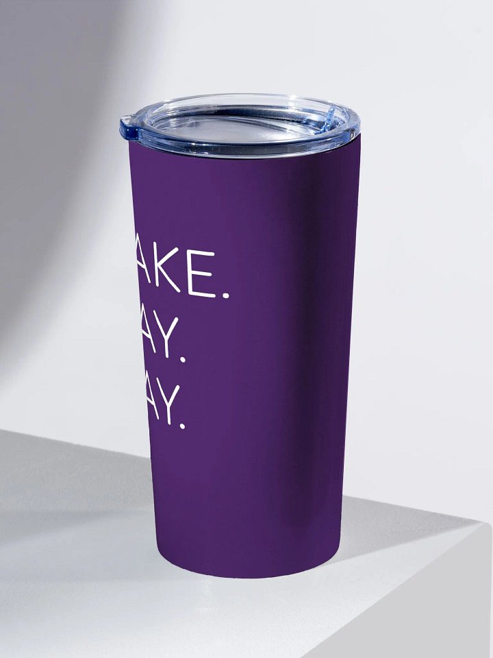 Wake Pray Slay Travel Mug - Purple product image (1)