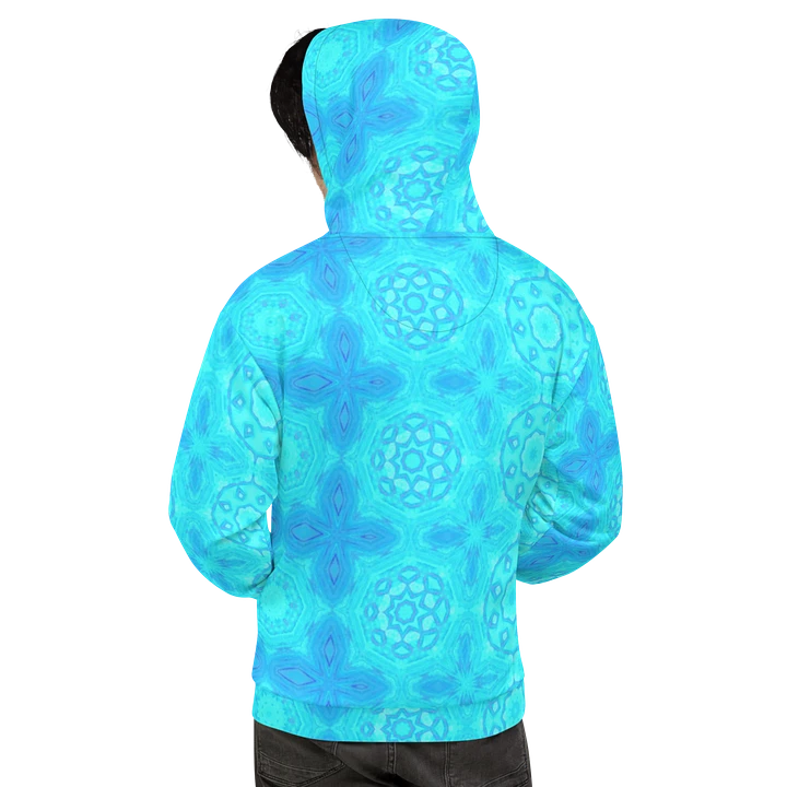 Abstract Turquoise Pattern Unisex Hoodie product image (2)
