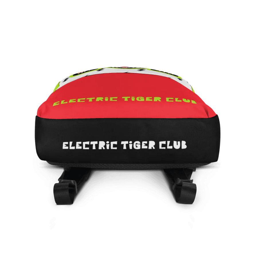 White Electric Tiger on Lime and Black - Backpack product image (3)