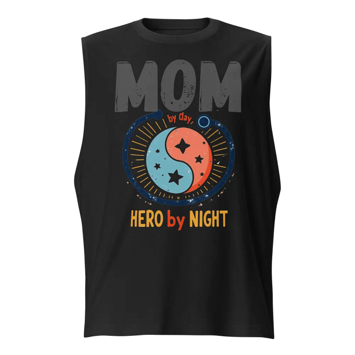 MOM by Day, HERO by Night Muscle Tank product image (1)