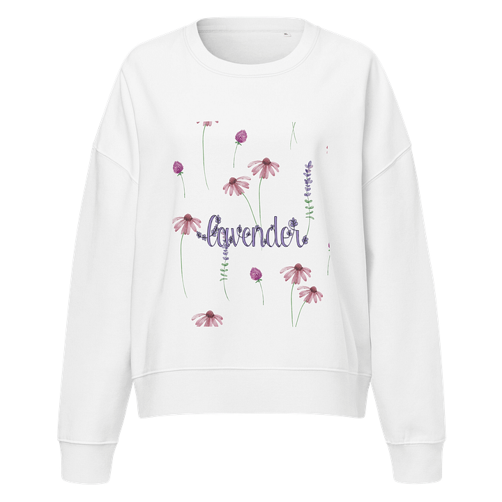 Lavender Blossom Organic Sweatshirt product image (1)