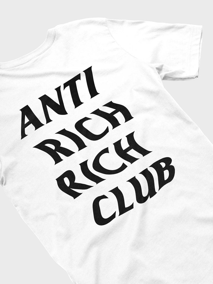 Anti Rich Rich Club T-Shirt (White & Gray) product image (4)
