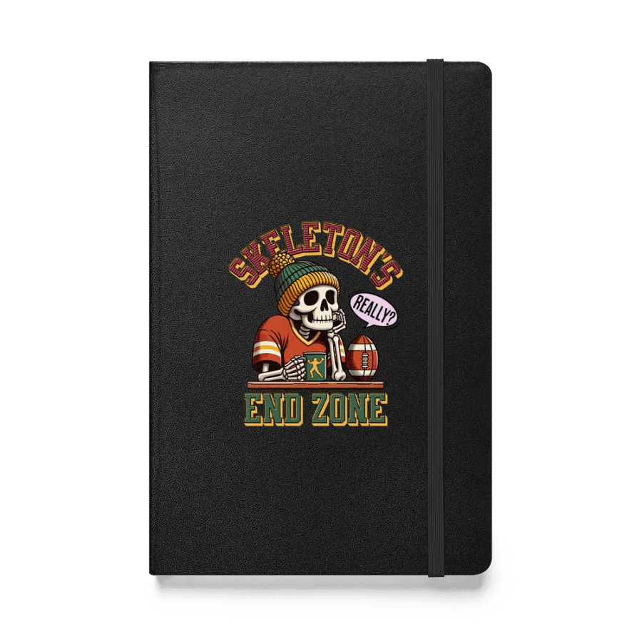 Skeletons End Zone Football Hardcover Notebook product image (1)
