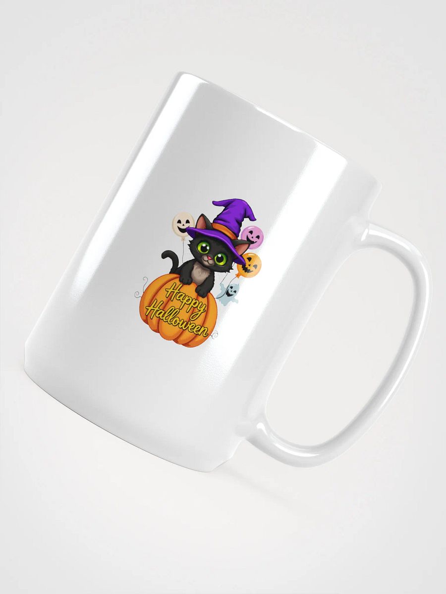 Witchy Sitting Pumpkin Cat Mug product image (4)