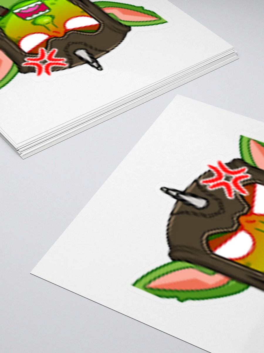 Angry Kiss Cut Sticker product image (4)