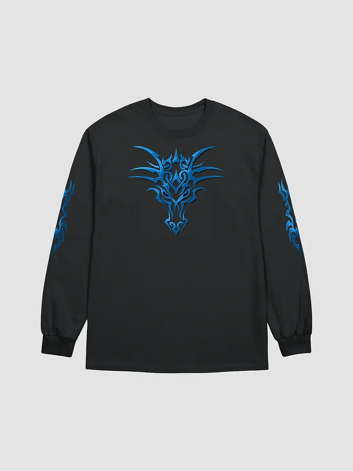 Blue Tribal Dragon Longsleeve product image (1)