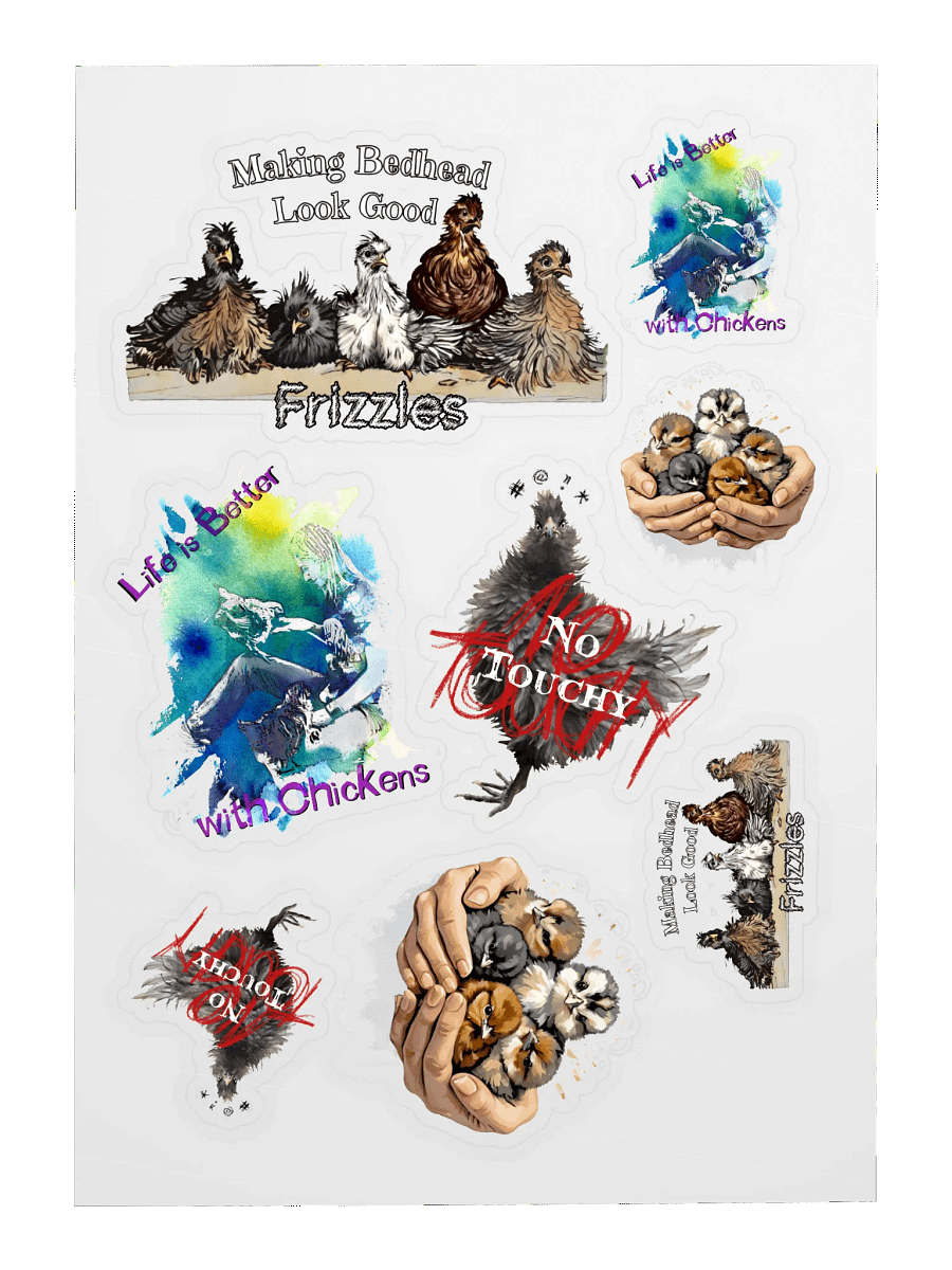 Chicken Sticker Variety Sheet product image (3)