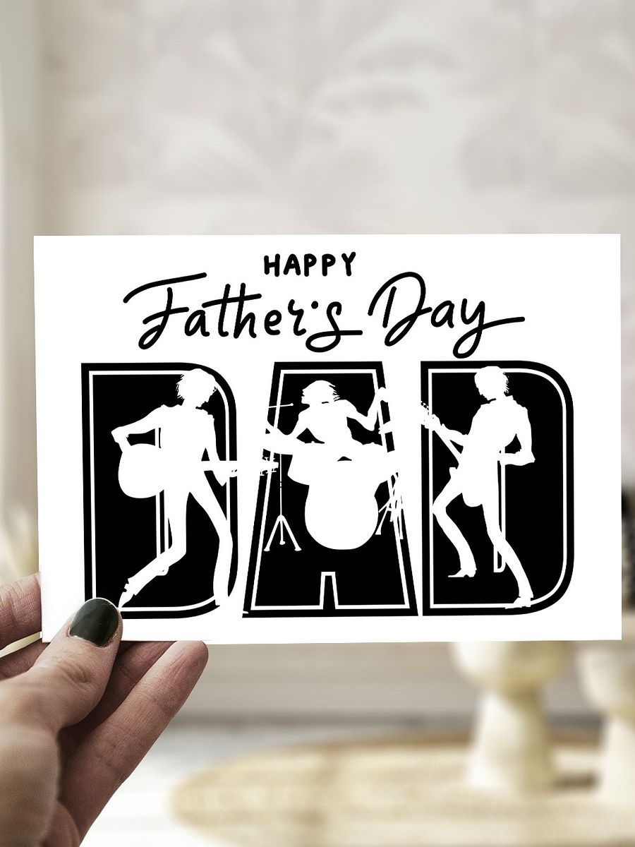 Rockstar Happy Father's Day Dad Card product image (1)