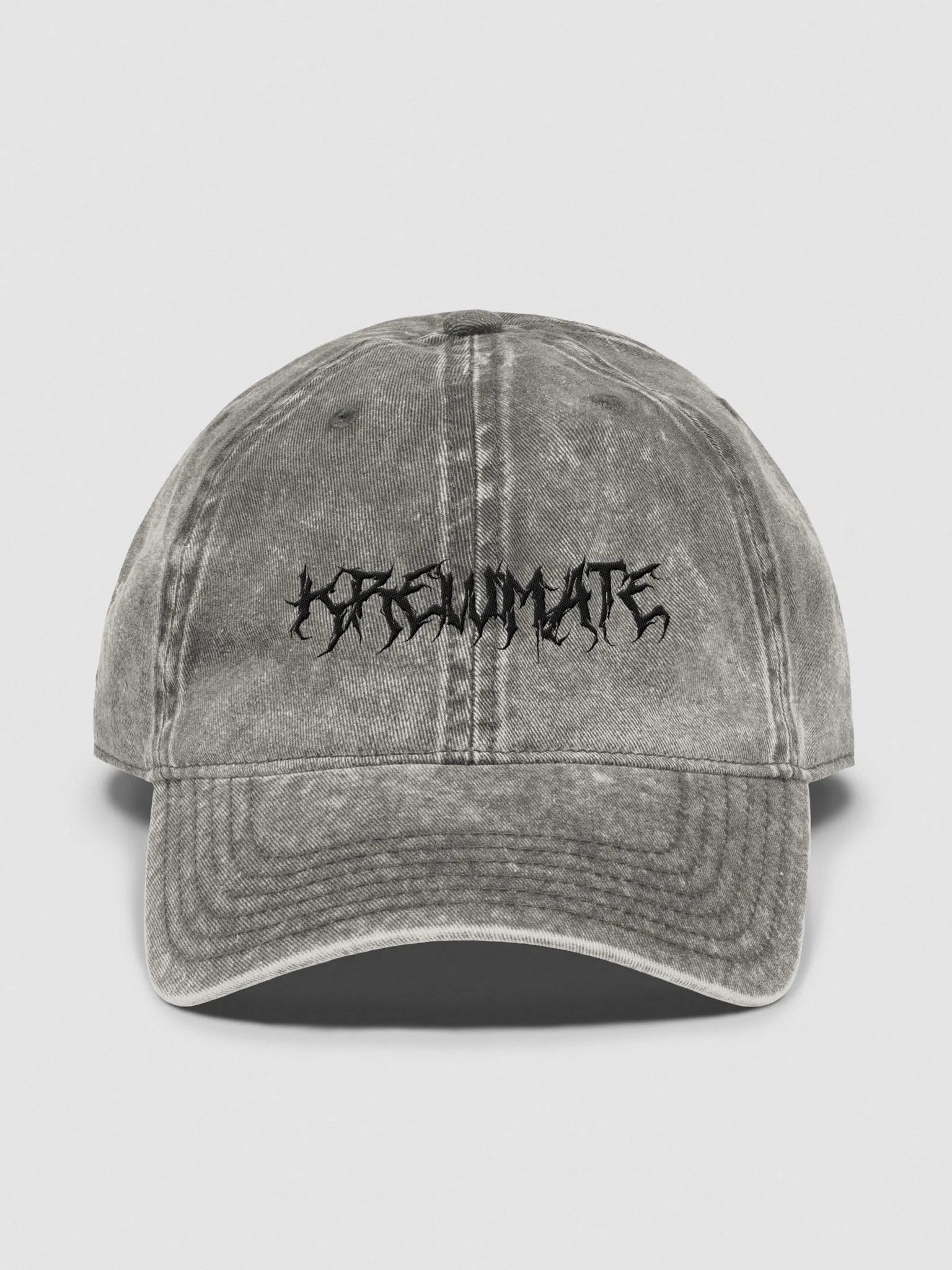 Metal Krewmate Hat - Vintage Wash (Black Logo) product image (1)