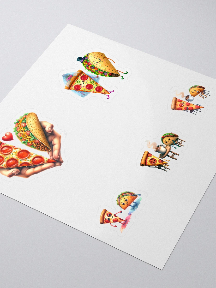 Pizza and Taco Kiss Cut Stickers. product image (8)