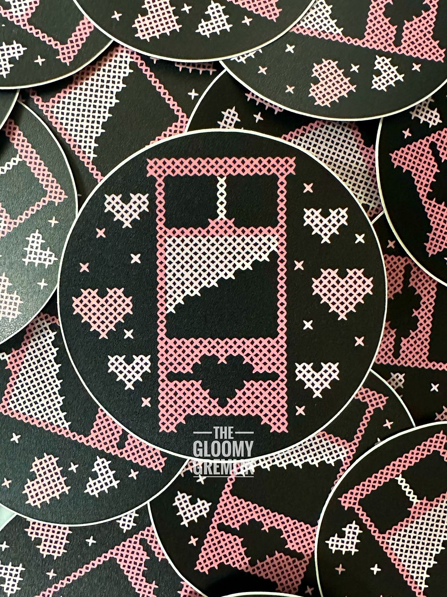 Pink Guillotine - 3" Matte Sticker product image (1)