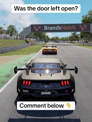 Was the door left open? #racingtiktok #simracingcommunity #simracinglife #gaming #assettocorsa #fyp #racinggames #assettocorsacompetizione 