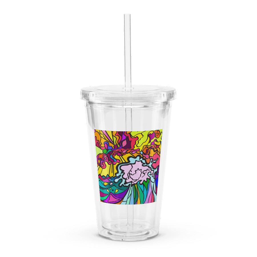 Vibrant Flow Double Wall Tumbler - Wave at Sunset product image (1)