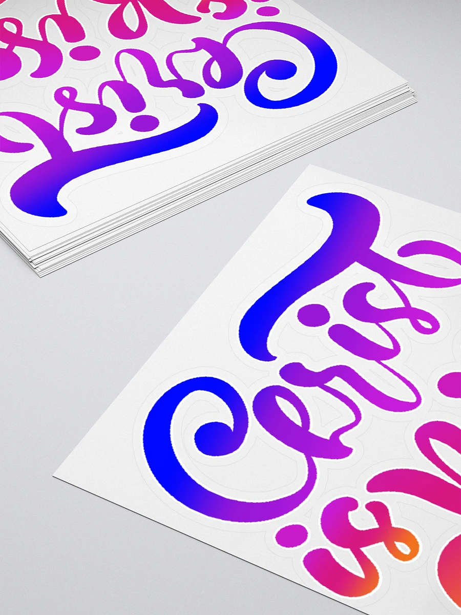 Gradient 'Christ Is Risen' Sticker product image (4)