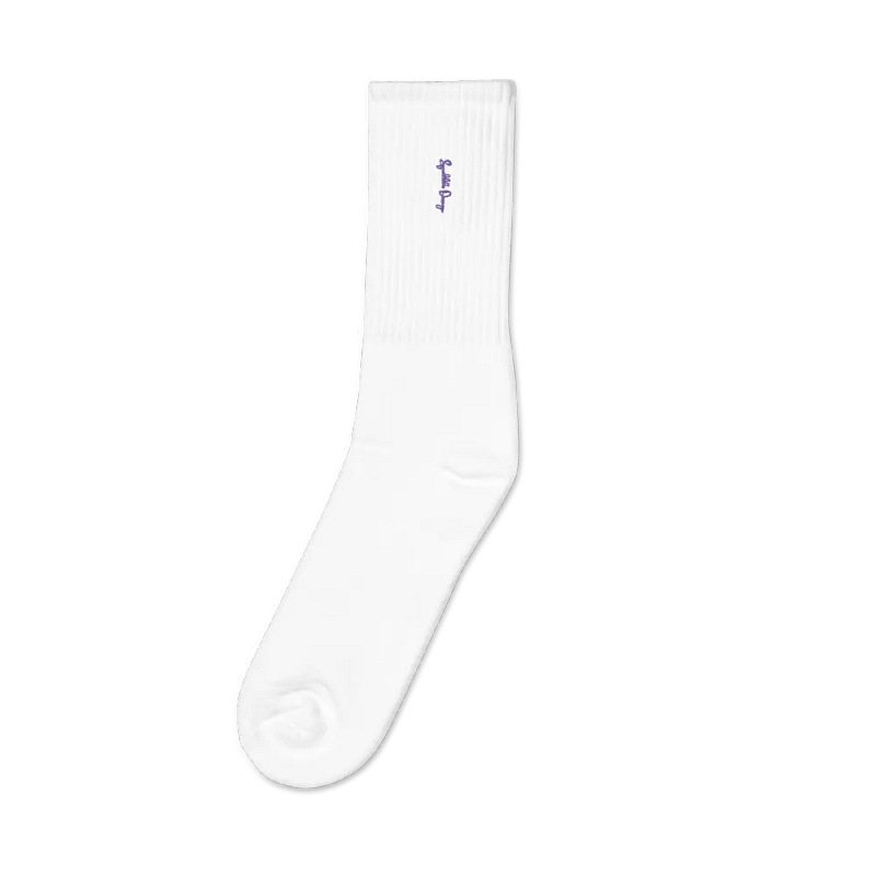 Squibble Design Paw Logo Embroidered Socks