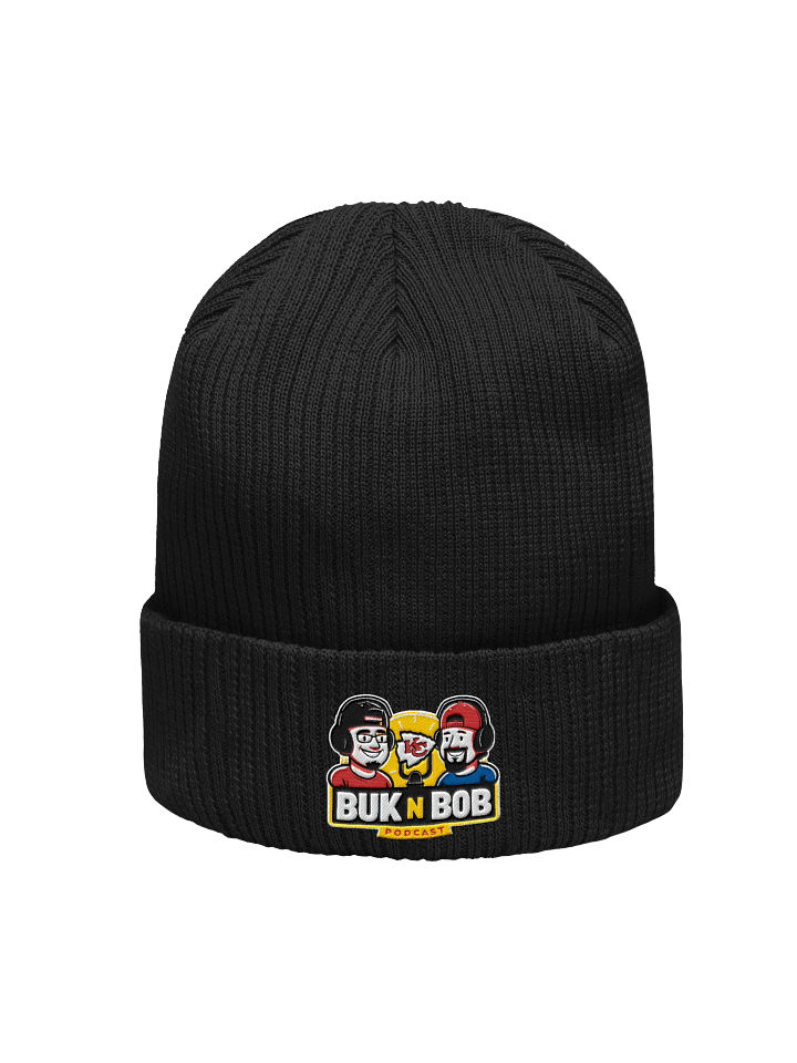 Buk N Bob Podcast Logo Ribbed Beanie product image (4)
