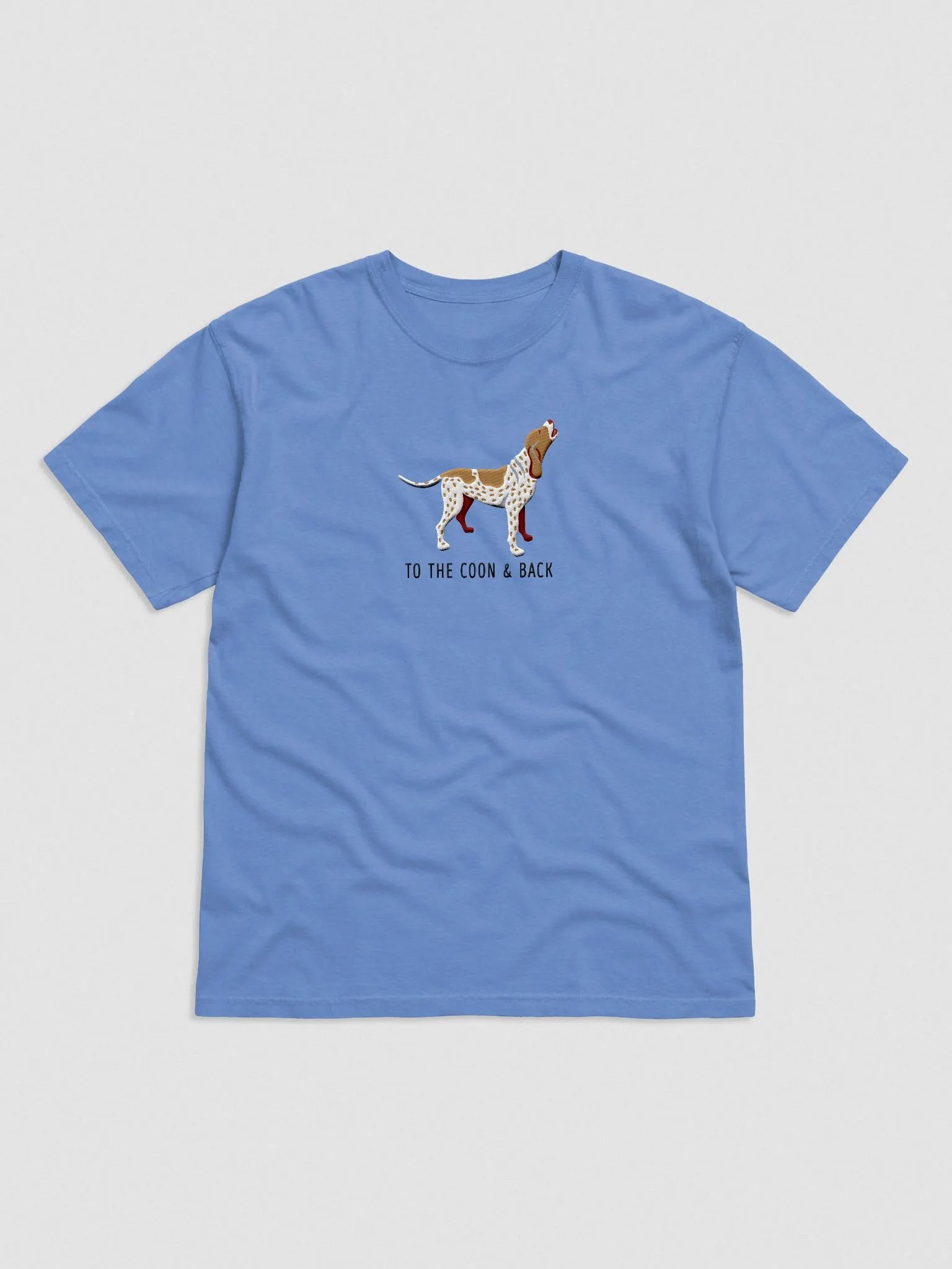 To the Coon and Back T-Shirt(Embroidered) of a Redtick Coonhound product image (4)