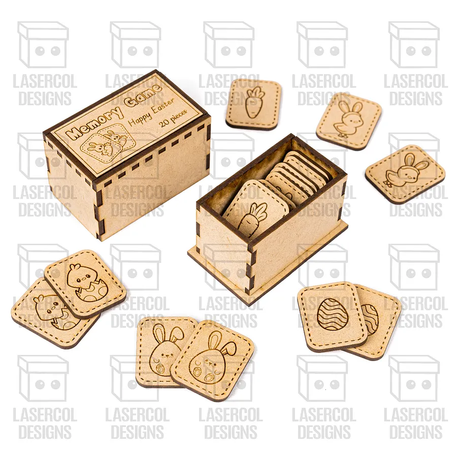 Easter Memory Game (2 Sizes) - Laser Cut Files product image (4)